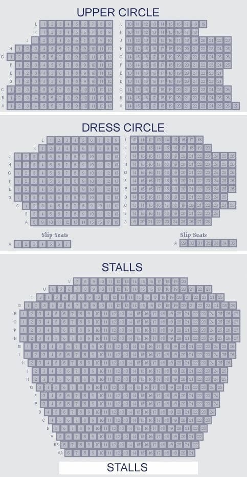 Sondheim Theatre Best Seats and Seating Plan