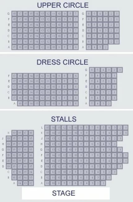 Fortune Theatre best seats and seating plan