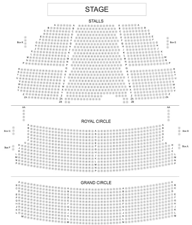 The Lyceum Theatre best seats and seating plan