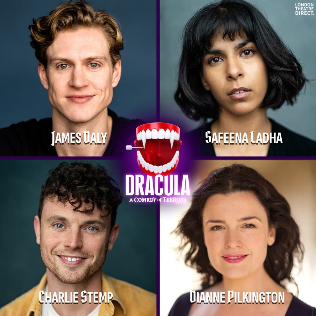 Charlie Stemp, James Daly, Safeena Ladha and Dianne Pilkington to star in Dracula, A Comedy of Terrors