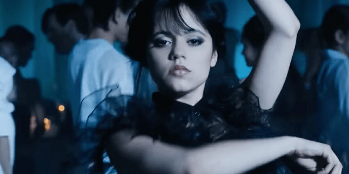Wednesday Addams, the iconic dance scene from Season One on Netflix.