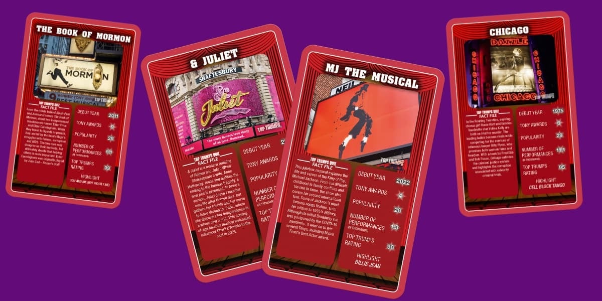 Top Trumps to release a new Musicals deck