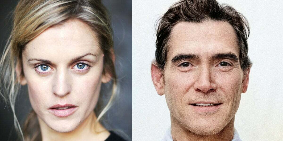 Headshots of Denise Gough and Billy Crudup who will star in High Noon on the West End