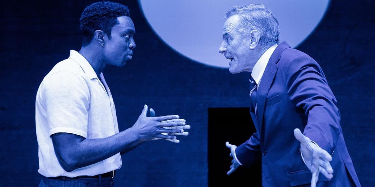 Paapa Essiedu and Bryan Cranston in All My Sons