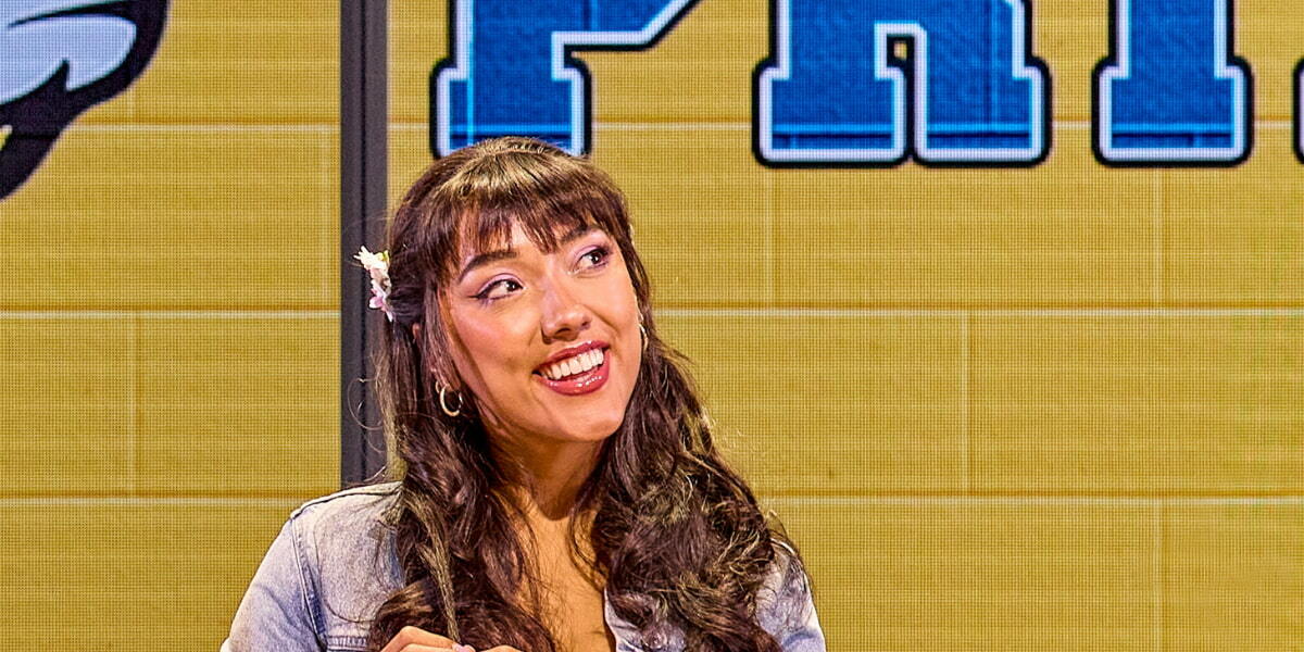 Grace Mouat playing the role of Karen Smith in Mean Girls