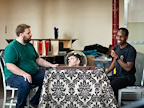 Magic Goes Wrong rehearsal images | Photo credit: Helen Maybanks