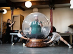 Magic Goes Wrong rehearsal images | Photo credit: Helen Maybanks
