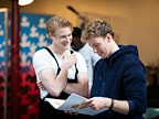 Magic Goes Wrong rehearsal images | Photo credit: Helen Maybanks