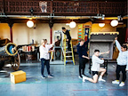 Magic Goes Wrong rehearsal images | Photo credit: Helen Maybanks