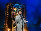 Production shot of Gary Wilmot as the Wizard in Wicked in London
