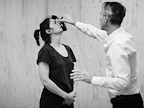 Rehearsal images of Ruth Wilson who has reunited with Ivo van Hove in The Human Voice in London. 
