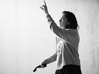 Rehearsal images of Ruth Wilson who has reunited with Ivo van Hove in The Human Voice in London. 