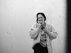 Rehearsal images of Ruth Wilson who has reunited with Ivo van Hove in The Human Voice in London. 
