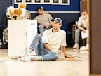Rehearsal image featuring Jordan Luke Gage in Bonnie & Clyde in London. | Photo credit: Darren Bell