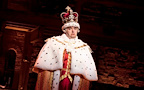 Production image of Joel Montague as King George III in Hamilton. | Photo by Danny Kaan