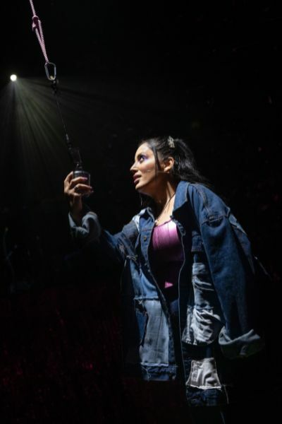 Production image of Hiba Elchikhe in Millennials in London | Photo by Mark Senior 