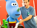 Vinnie Monachello in rehearsals for Hey Duggee The Live Theatre Show. Photography by Pamela Raith.