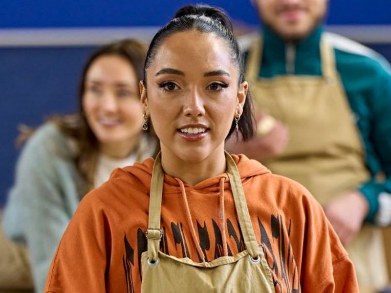Grace Mouat in The Great British Bake Off Musical rehearsals.