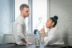 Luke Thallon and Lydia Fraser- Patriots (West End) - Rehearsal Images - Photo credit Marc Brenner.