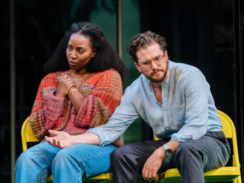 Olivia Washington and Kit Harington in Slave Play