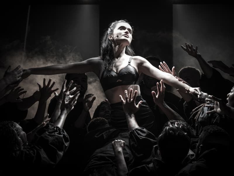Rachel Zegler in Jamie Lloyd's Evita
