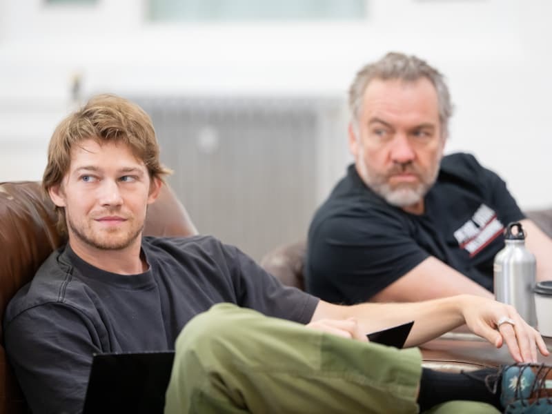 Joe Alwyn and Brendan Cowell. Photo by Johan Persson