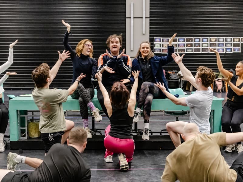Elf the Musical 2025 rehearsal room. Photo by Danny Kaan 