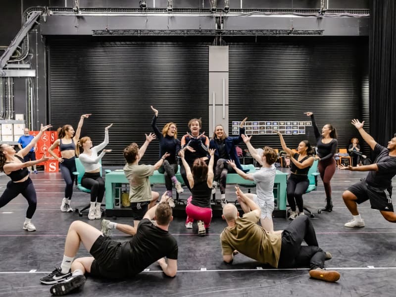 Elf the Musical 2025 rehearsal room. Photo by Danny Kaan 