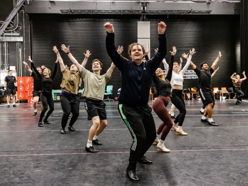 Elf the Musical 2025 rehearsal room. Photo by Danny Kaan 