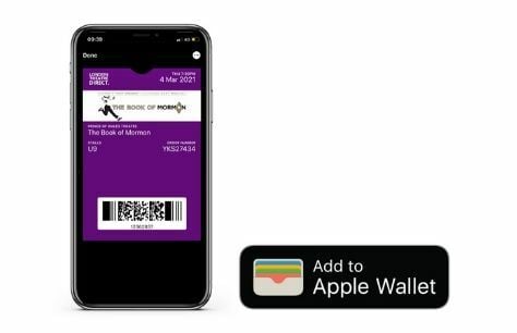 London Theatre Direct introduce Apple Wallet tickets in a West End first