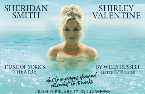 Sheridan Smith to star as Shirley Valentine 