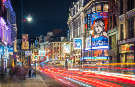 How many theatres are in the West End?
