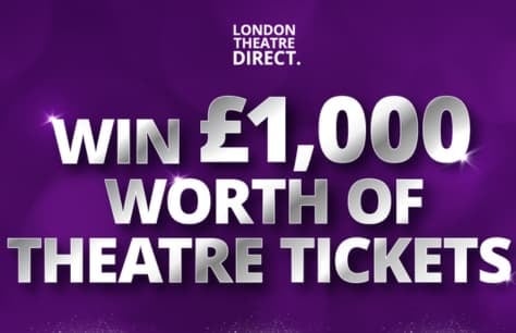 Win £1000 worth of theatre tickets t&cs