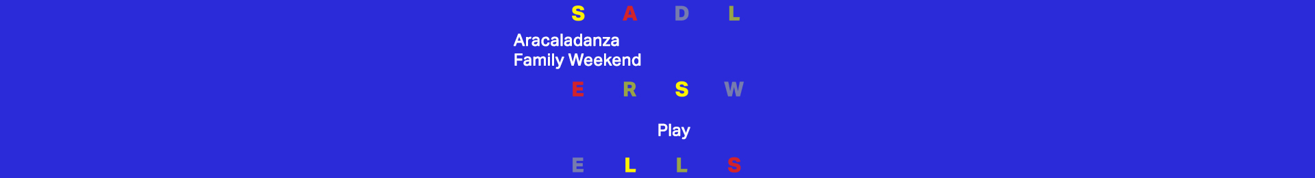 Aracaladanza: Play banner image