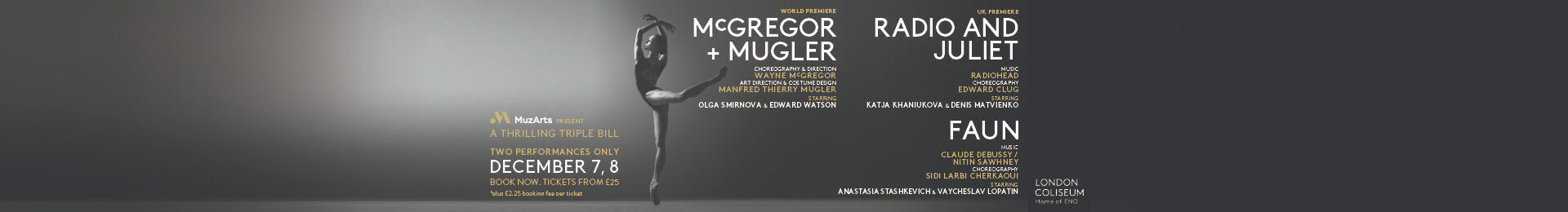 Radio & Juliet | Faun | MсGregor + Mugler banner image
