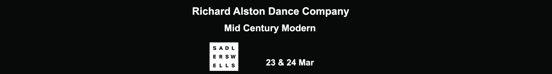 Richard Alston Dance Company: Mid Century Modern banner image