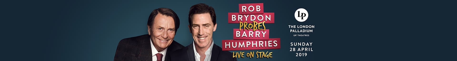 Rob Brydon Probes Barry Humphries banner image