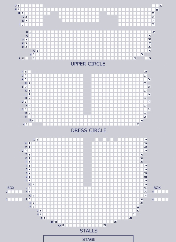 Adelphi Theatre Seating Plan