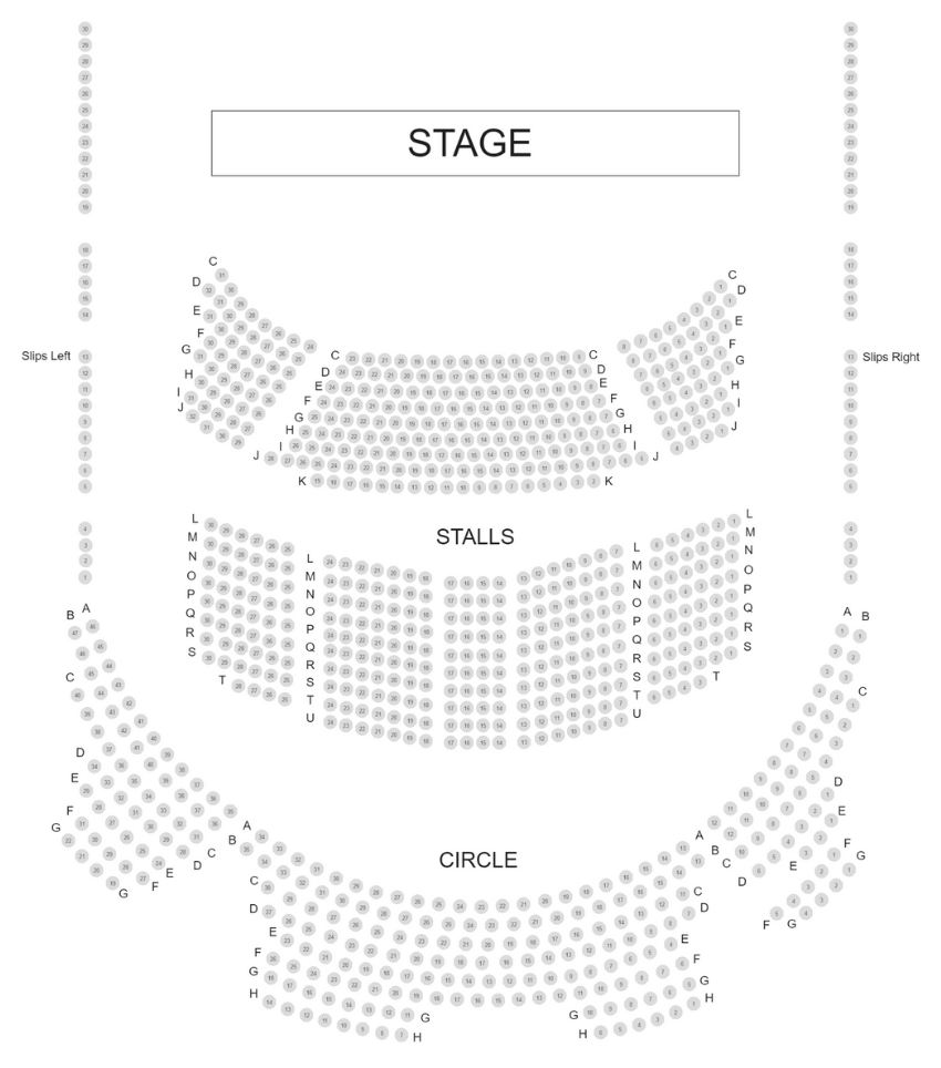 Alexandra Palace Theatre Seating Plan