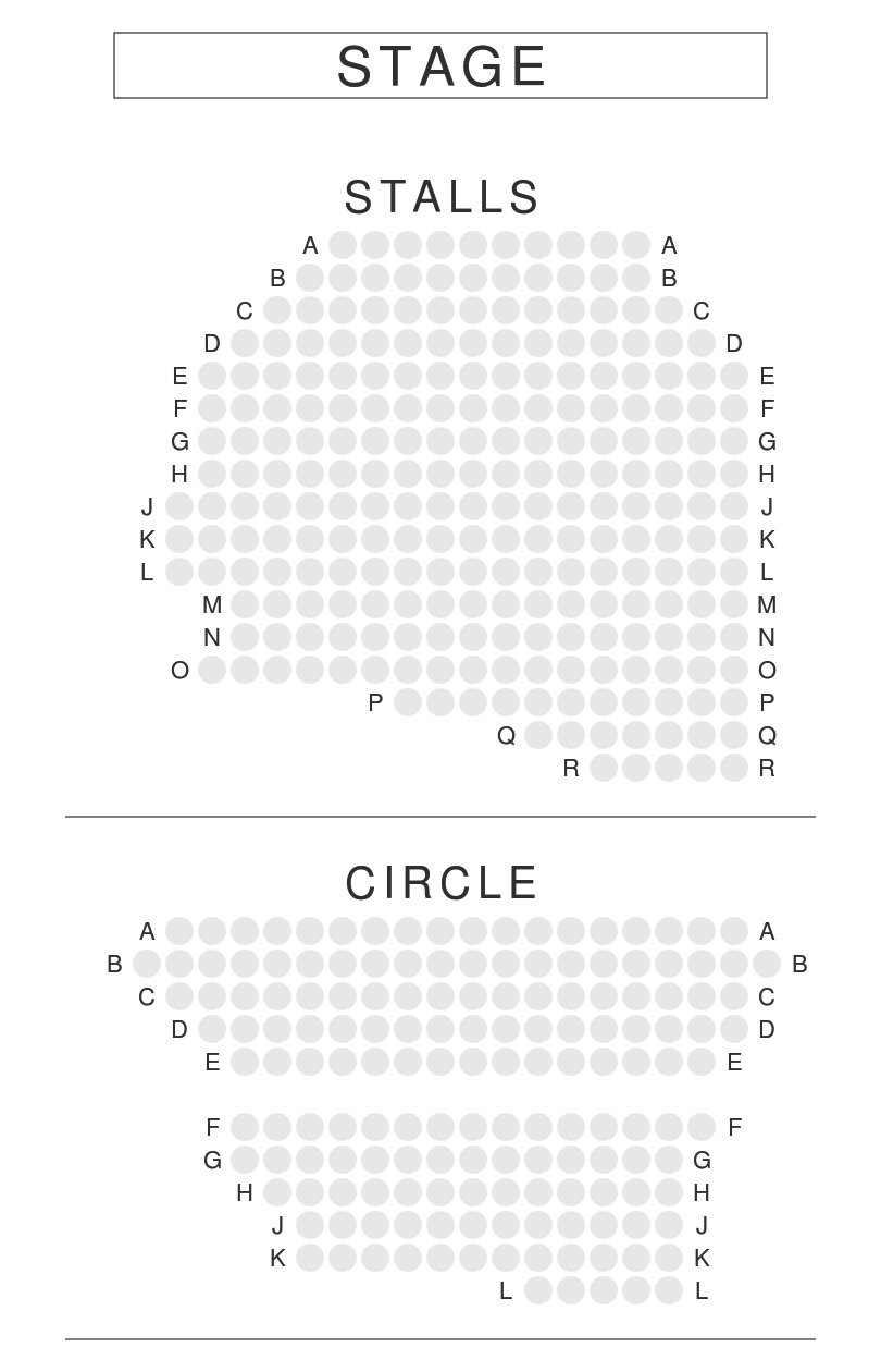 Ambassadors Theatre Seating Plan