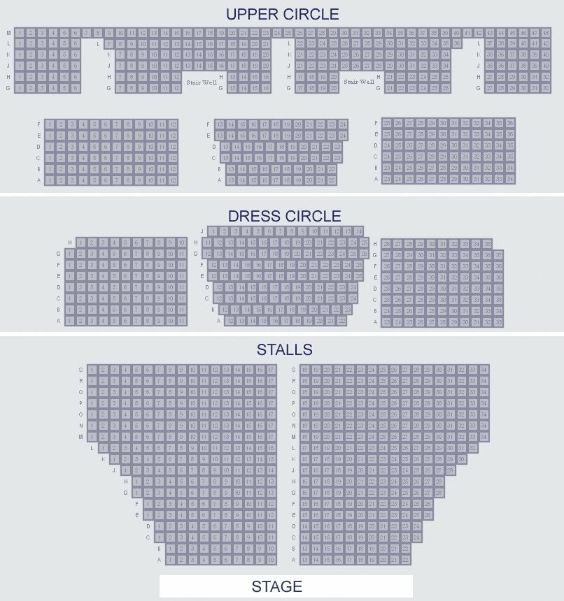 Cambridge Theatre Seating Plan