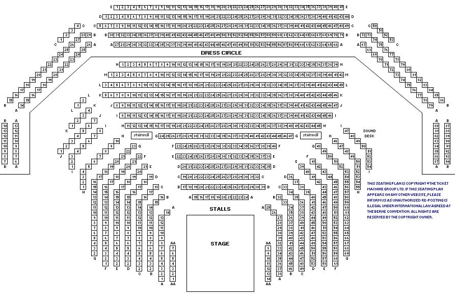 New London Theatre Seating Plan