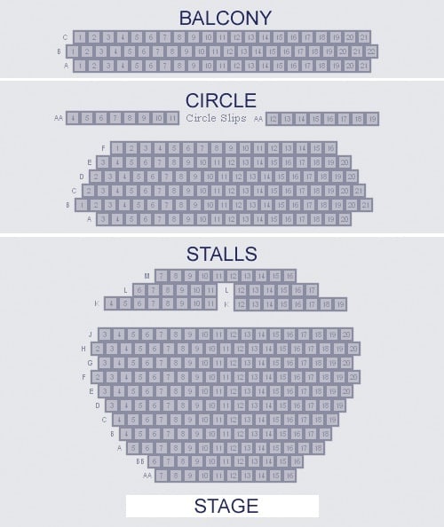 Royal Court Theatre Seating Plan
