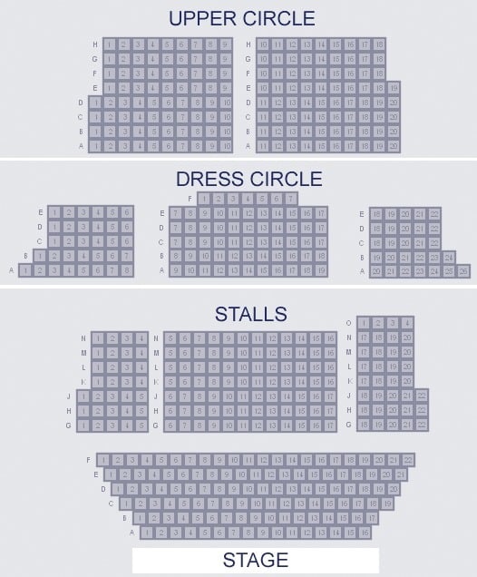 St Martins Theatre Seating Plan