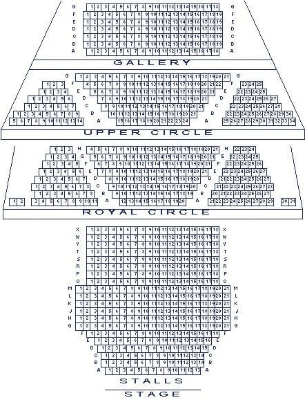 Theatre Royal Haymarket Seating Plan