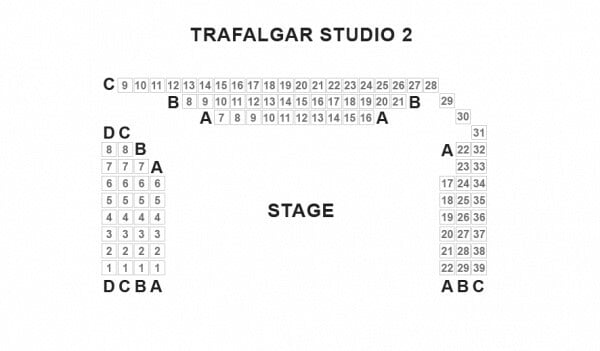 Trafalgar Studios 2 Seating Plan