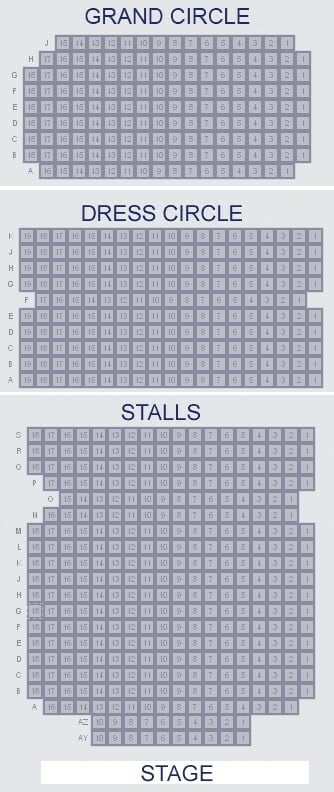 Vaudeville Theatre Seating Plan